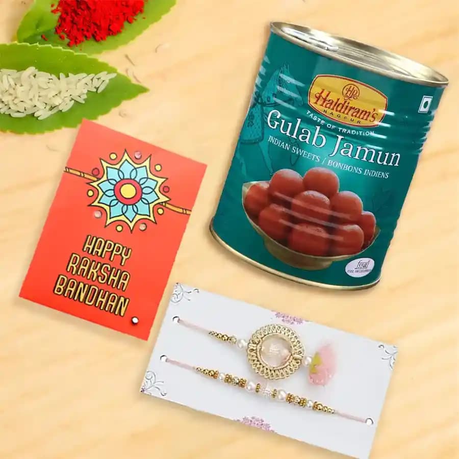 Sweet Bonding with Rakhi and Gulab Jamun Delight