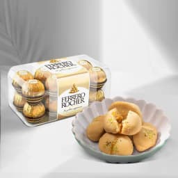 Jolbhora Sandesh from Balaram Mullick with Ferrero Rocher 1