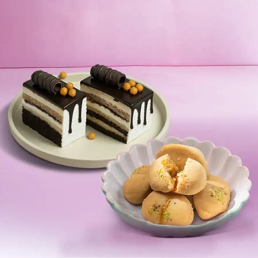 Jolbhora Sandesh from Balaram Mullick with Chocolate Pastry