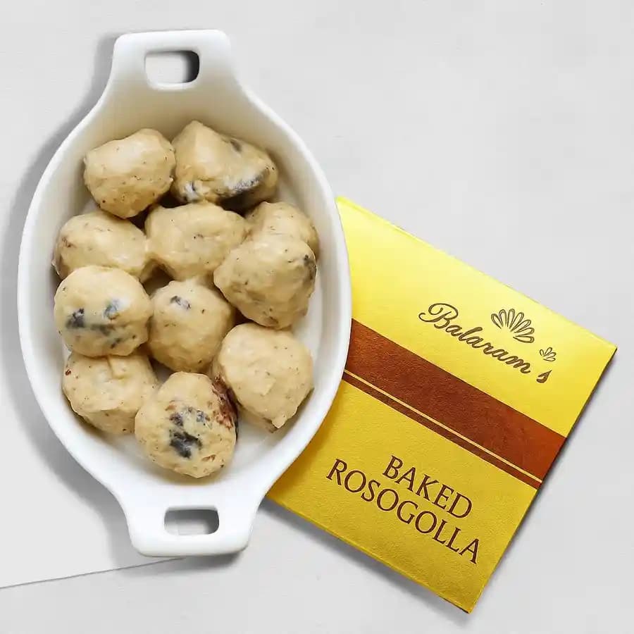 Baked Rasgulla from Balaram Mullick