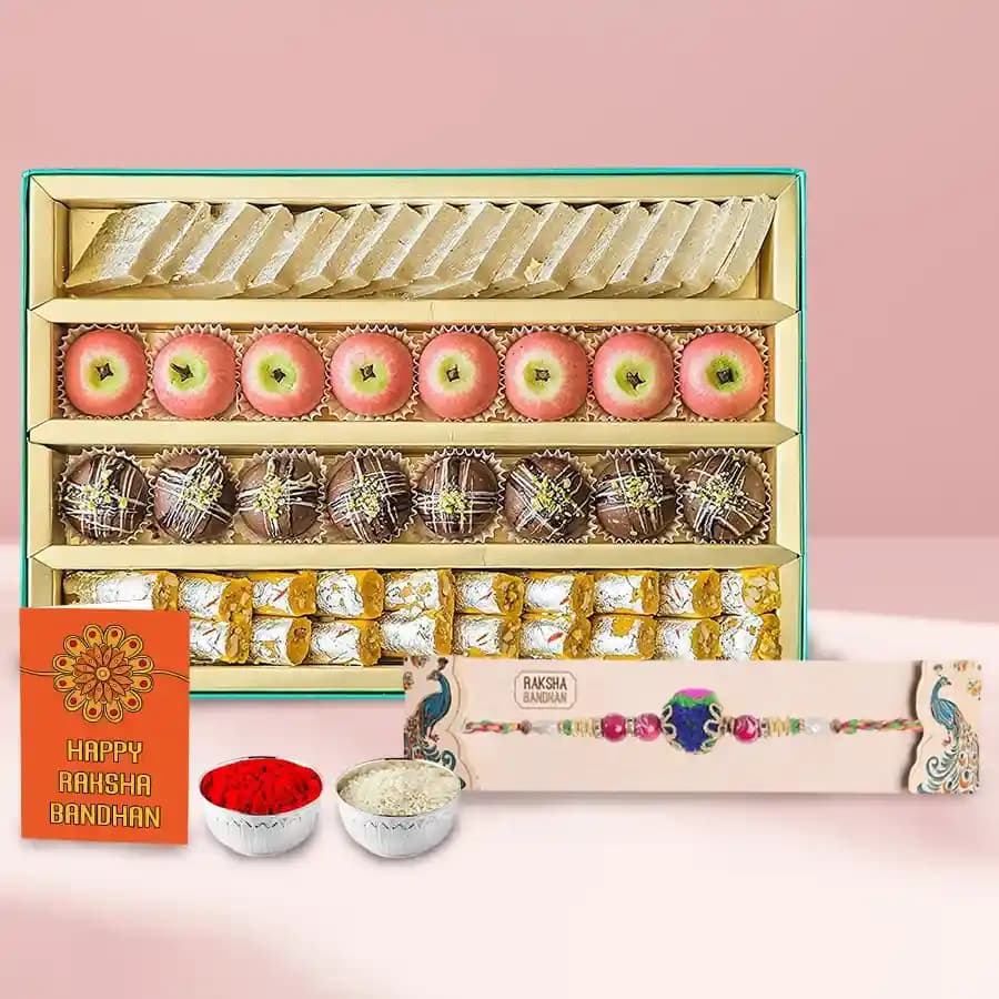 Festive Delight: Sweets & Rakhi Gift