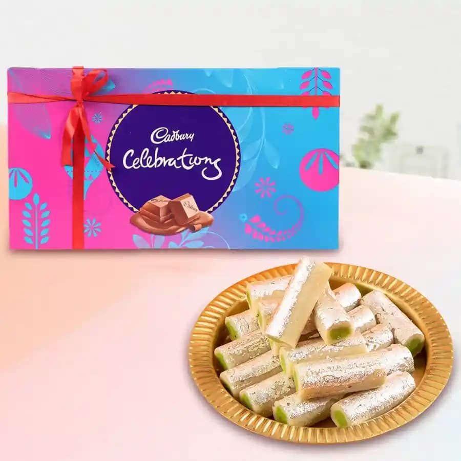 Amba Kaju Roll from Chitale Bandhu Mithaiwale with Cadbury Celebration