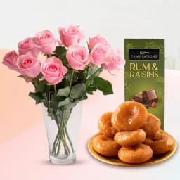 Fresh Roses N Sweet Bliss 1