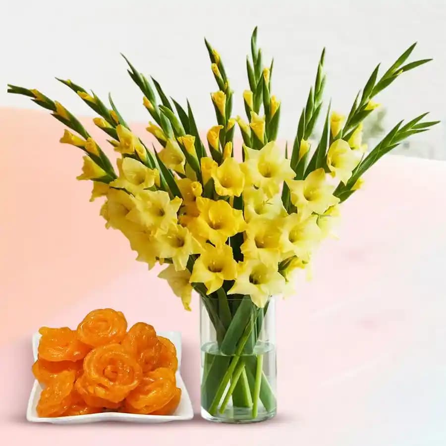 Fresh Gladiolus N Mini Jangiri Delight