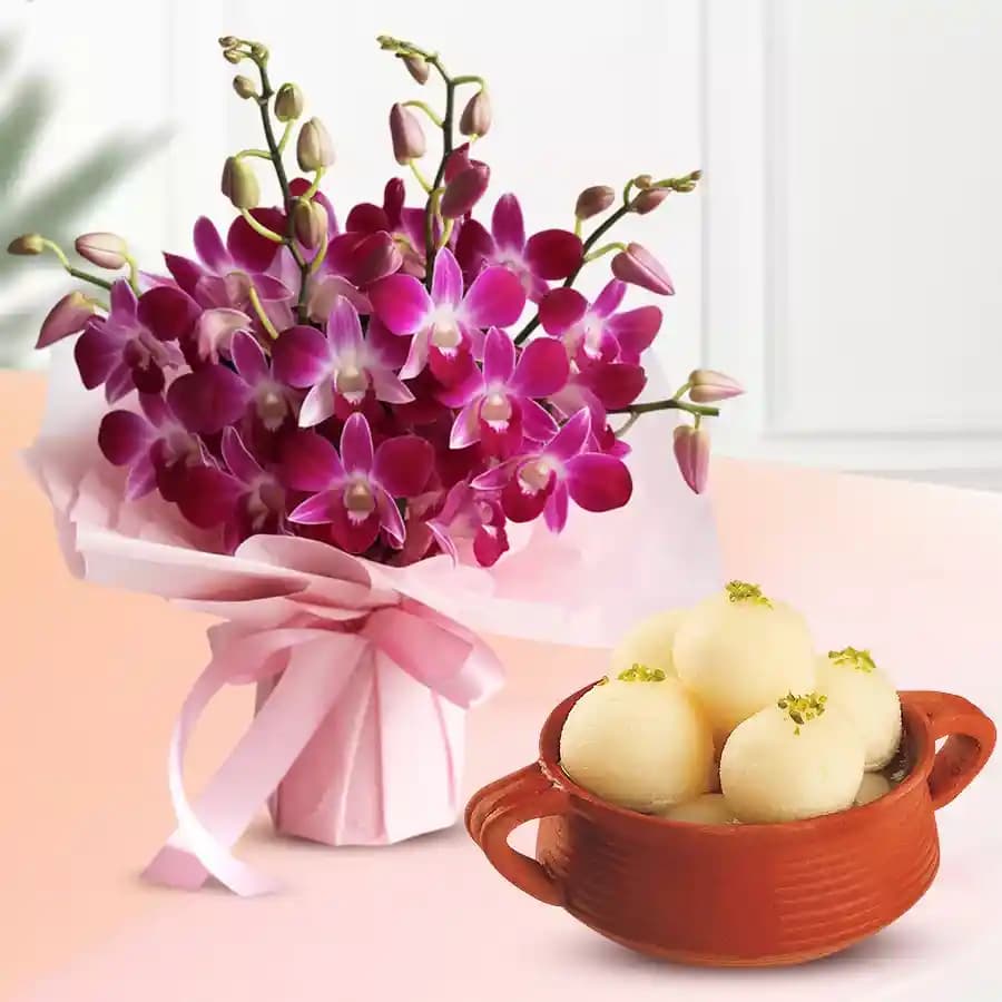 Orchid Elegance N Rasgulla Treat