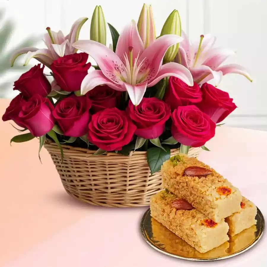 Floral Charm N Kalakand Bliss