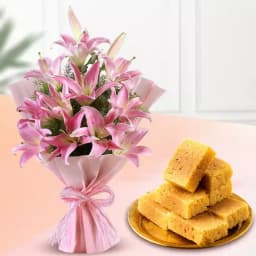 Asiatic Lilies N Mysore Pak Delight 1