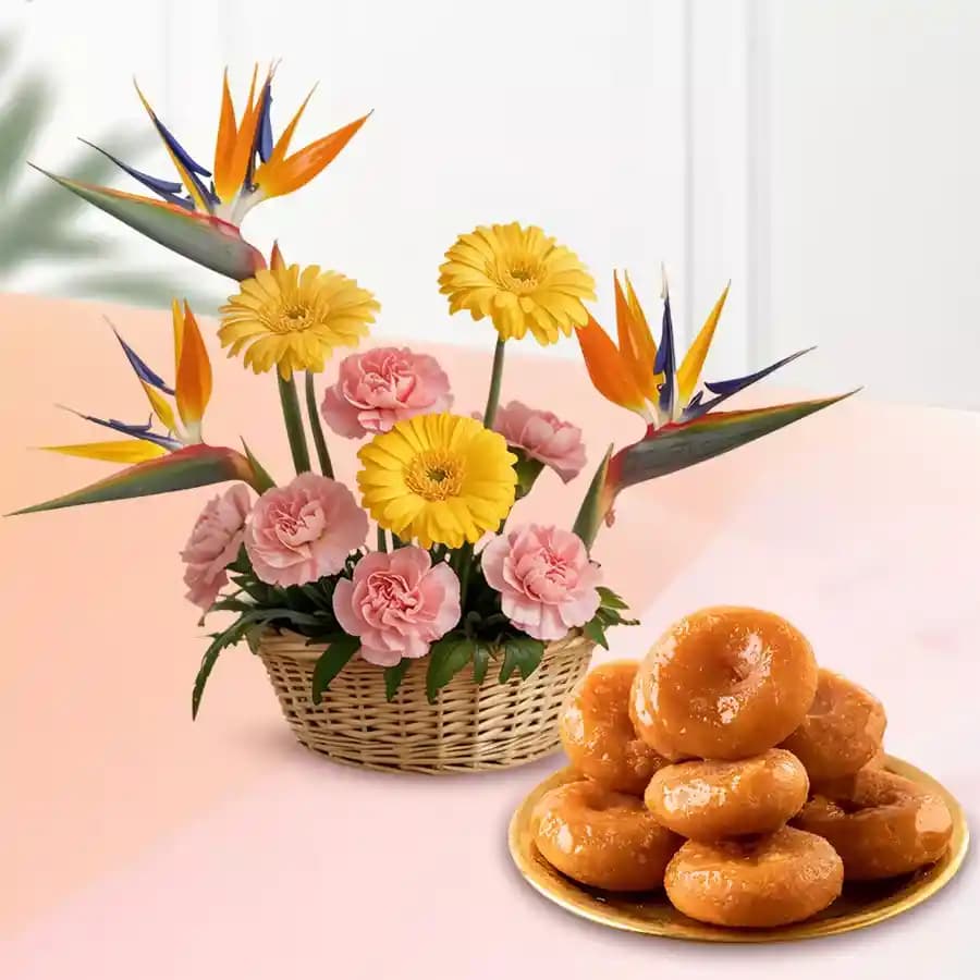 Mixed Flowers N Royal Badusha