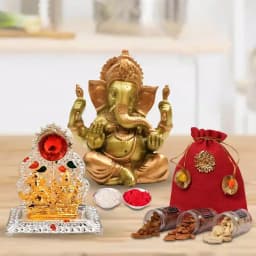 Nutty Dry Fruits Potli with Vinayak Murti N Mandap 1