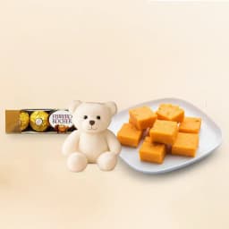 Orange Masti from Chitale Bandhu Mithaiwale with Teddy N Ferrero Rocher 1