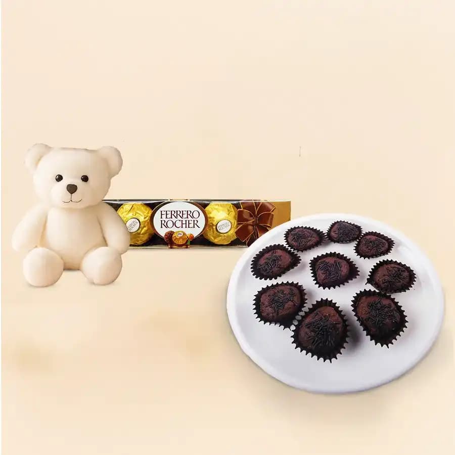 Chocolava from Balaram Mullick with Teddy N Ferrero Rocher Chocolate