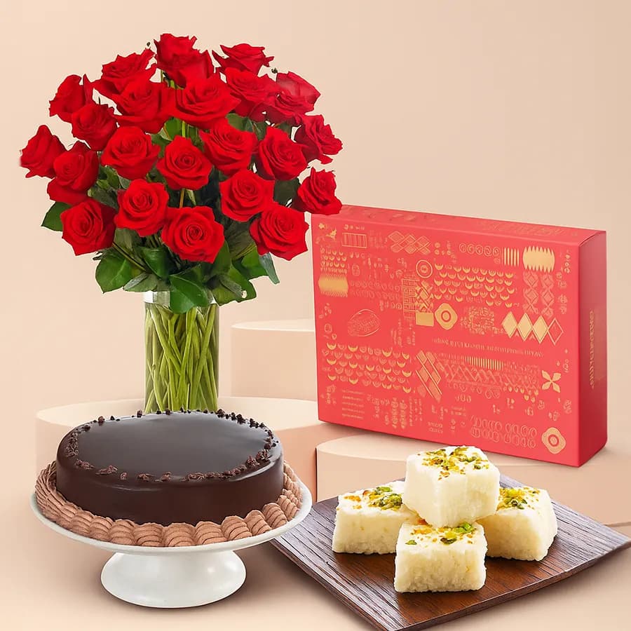 Red Roses N Sweetness Indulgence