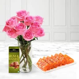 Pink Roses N Sweetness Delight 1