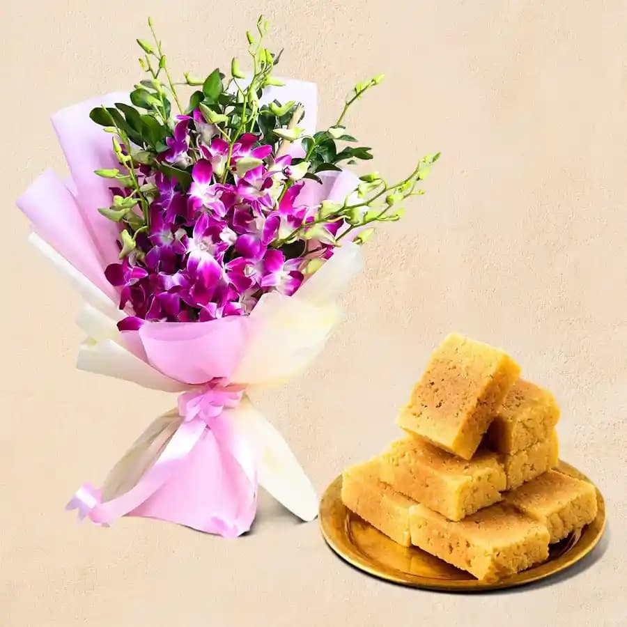 Orchid Elegance N Mysore Pak Treat