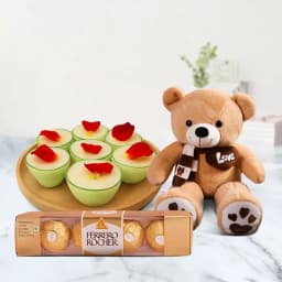 Daab Sandesh from Balaram Mullick with Teddy N Ferrero Rocher 1