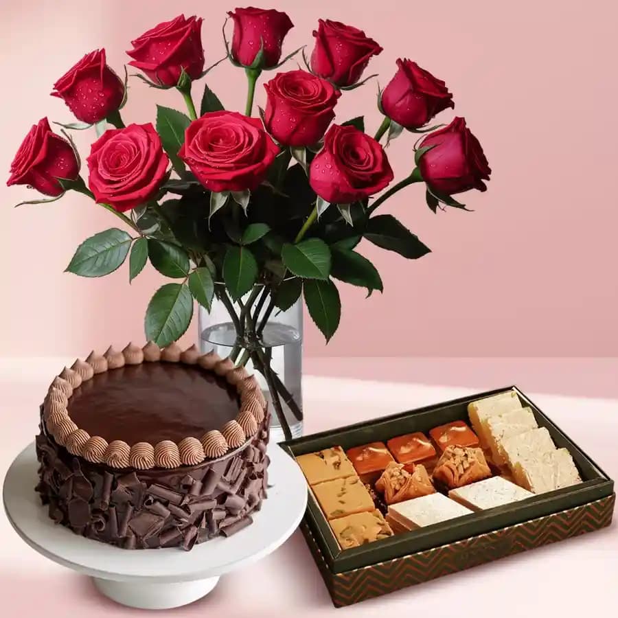 Roses N Sweetness Delight