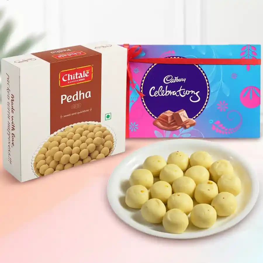 Sakhari Pedha from Chitale Bandhu Mithaiwale with Cadbury Celebration