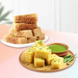 Milk Cake N Dhokla Delight 1