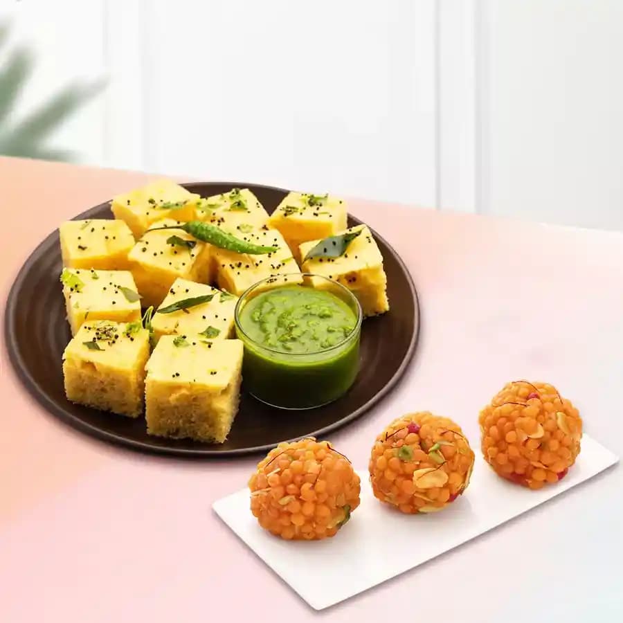 Sahi Laddu N Dhokla Treat
