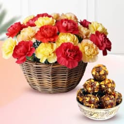 Sweet Symphony: Ladoos & Carnations Set 1