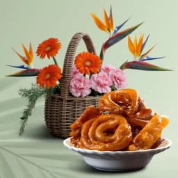 Exotic Flowers N Jalebi Treat 1
