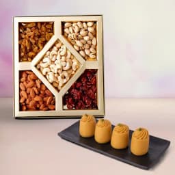 Nolen Gurer Maharani Sandesh from Ganguram with Mixed Dry Fruits 1