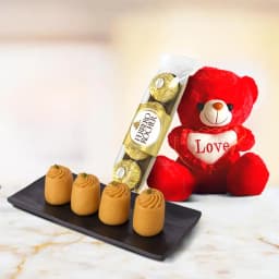 Nolen Gurer Maharani Sandesh from Ganguram with Teddy N Ferrero Rocher 1