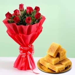 Radiant Roses N Mysore Pak Treat 1