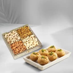 Balushahi from Karachi Sweet Mart with Assorted Dry Fruits 1