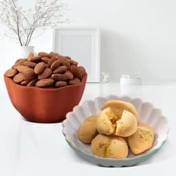 Nolen Gurer Jalbhara Sandesh from Ganguram with Crunchy Almonds 1