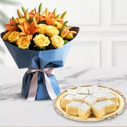 Floral Delight N Kaju Katli Treat 1