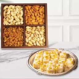 Malai Barfi from Karachi Sweet Mart with Assorted Dry Fruits 1