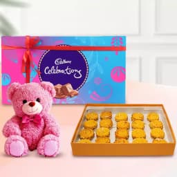 Baked Badam Jalebi from Ganguram with Teddy N Cadbury Celebration 1