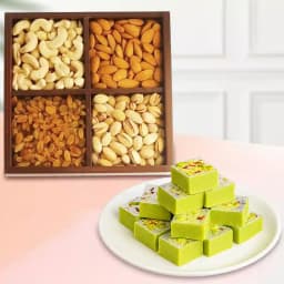 Pista Barfi from Karachi Sweet Mart with Assorted Dry Fruits 1