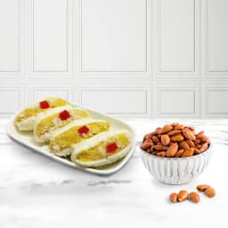 Cham Cham from Karachi Sweet Mart with Crunchy Almonds 1