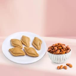 Nolen Gurer Shankh Sandesh from Ganguram with Crunchy Almonds 1