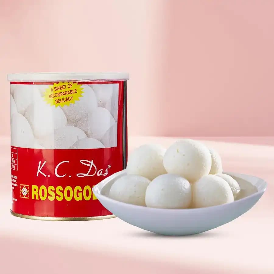 Canned Rossogolla from K.C.Das