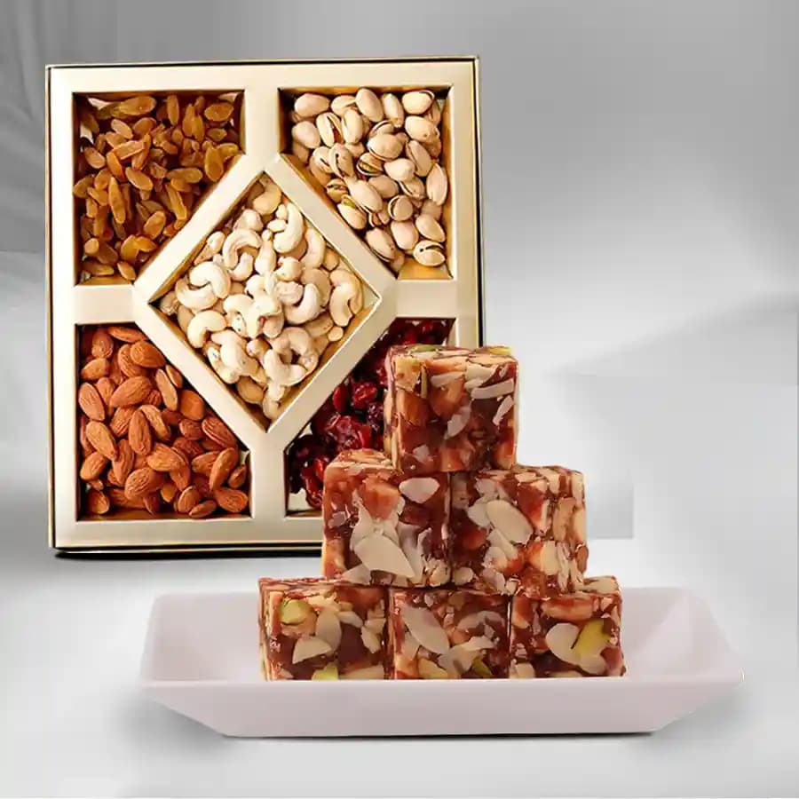 Dry Fruits Barfi from Mithas Delicious Sweets with Assorted Dry Fruits