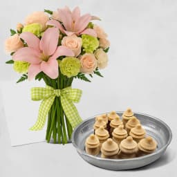 Amrita Kumbha from K.C.Das with Mixed Flowers Bouquet 1