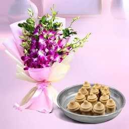 Amrita Kumbha from K.C.Das with Orchid Bouquet 1