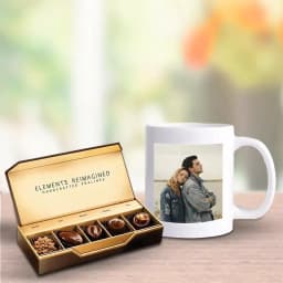 Custom Photo Mug with Gourmet ITC Chocolates 1