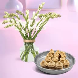 Amrita Kumbha from K.C.Das with Rajnigandha Stems 1