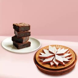 Anjeer Katli from Mithas Delicious Sweets with Brownie 1