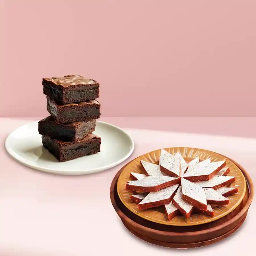 Anjeer Katli from Mithas Delicious Sweets with Brownie