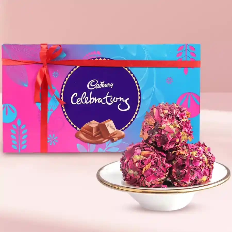 Rose-Infused Kaju Laddu & Choco Indulgence