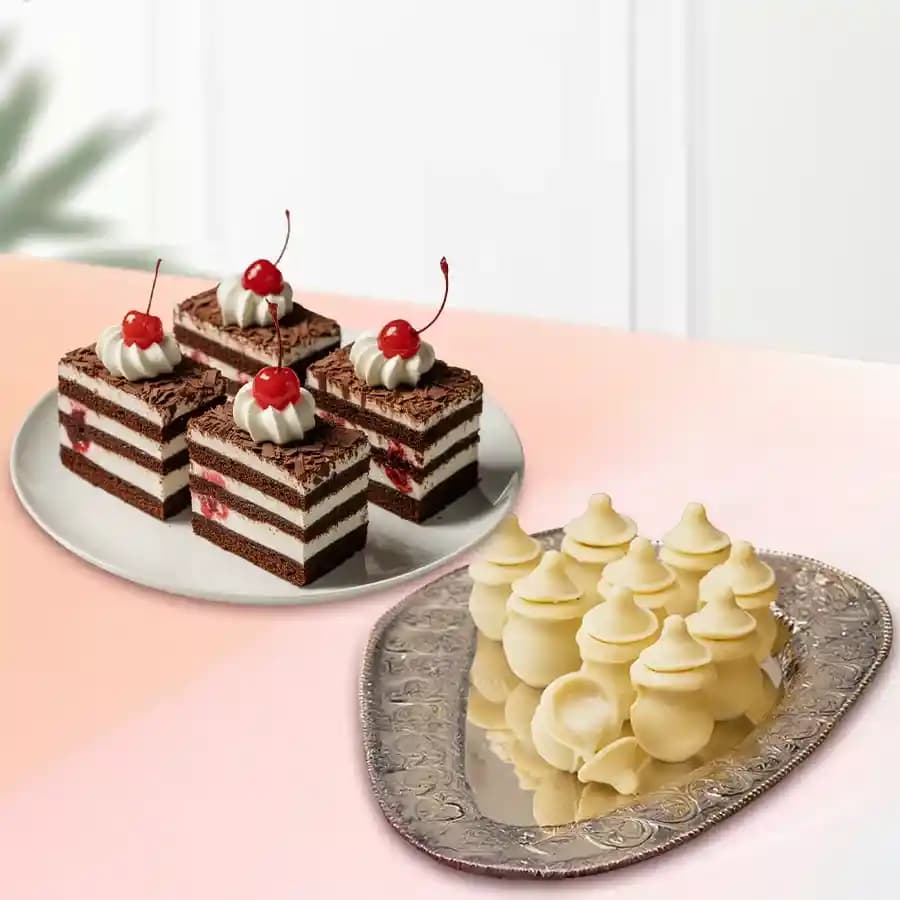 Amrita Kumbha from K.C.Das with Chocolate Pastry