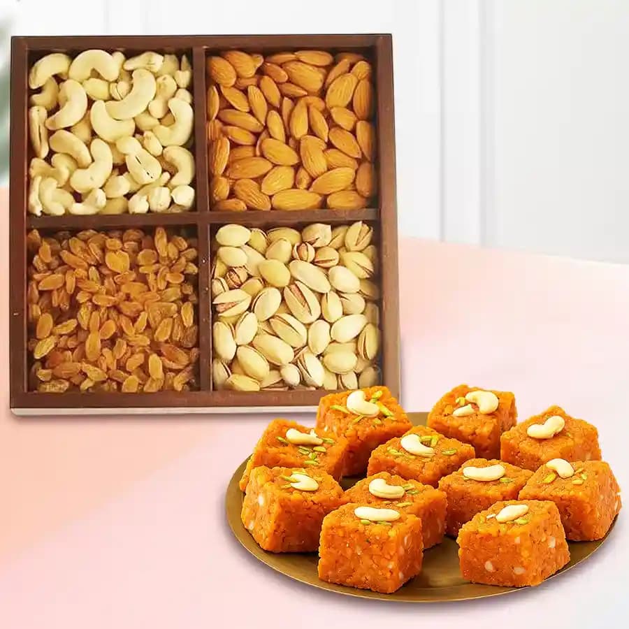 Akhrot Barfi from Mithas Delicious Sweets with Mixed Dry Fruits