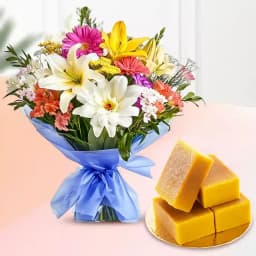 Mysore Pak Delight with Floral Affection 1