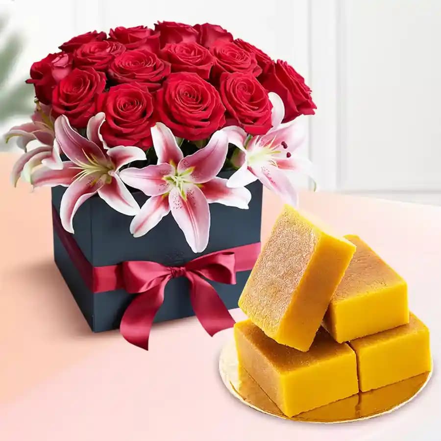 Sangam Sweets Indulgence & Floral Elegance