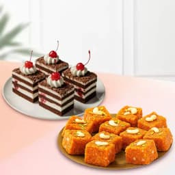 Akhrot Barfi from Mithas Delicious Sweets with Chocolate Pastry 1